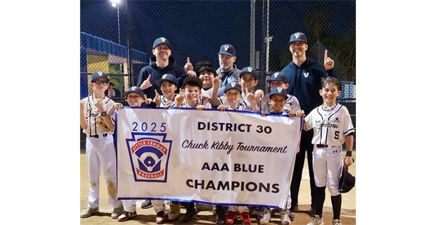 2025 District 30 Chuck Kibby Tourney Blue Champs!